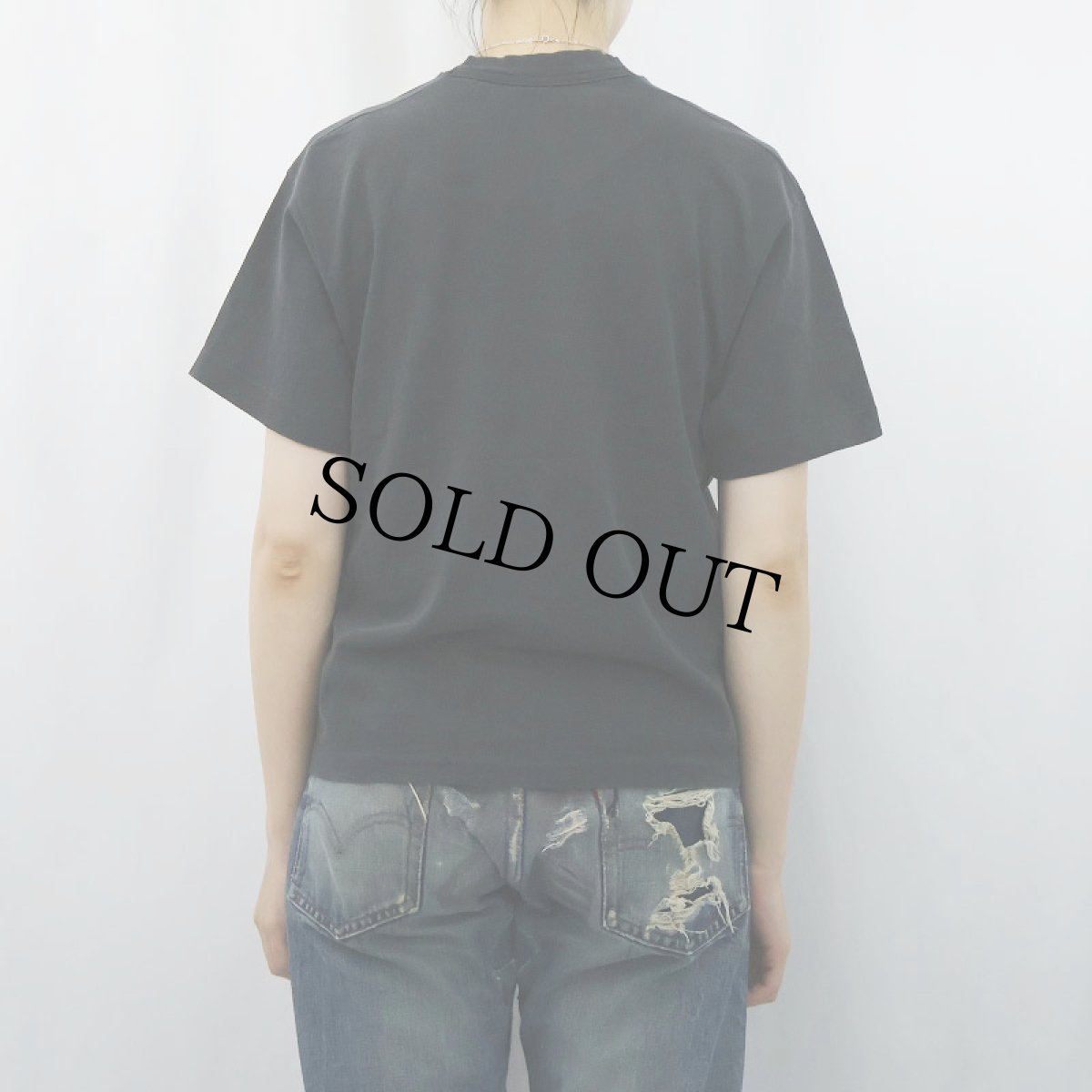 画像3: 90's 無地 ポケットTシャツ BLACK (3)
