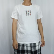画像2: 90's BANANA REPUBLIC USA製 イラストプリントTシャツ L (2)