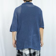 画像3: Massive Luxury Edition 切り替えデザイン メッシュニットシャツ L (3)