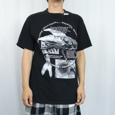 画像2: "Housefly" ハエプリントTシャツ BLACK L (2)