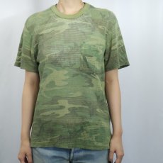 画像4: カモ柄 メッシュポケットTシャツ (4)