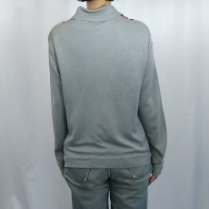 画像3: 60〜70's CUSTOMLINE アセテートニットシャツ M (3)