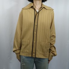 画像2: 70's Super-Setta アセテートニットシャツ M (2)