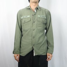 画像2: 60〜70's U.S.ARMY パッチ付き ユーティリティシャツ 3rd (2)