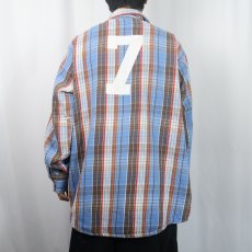 画像4: 70's FROSTPROOF USA製 チェック柄 ヘビーネルシャツ XL (4)