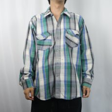 画像2: 70's FROSTPROOF USA製 チェック柄 ヘビーネルシャツ XL (2)