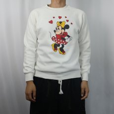 画像2: 80's Disney USA製 "MINNIE MOUSE" キャラクタープリントスウェット M (2)