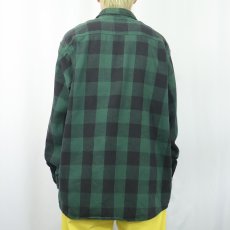 画像3: 90's FIVE BROTHER USA製 バッファローチェック柄 ヘビーネルシャツ 2XL (3)
