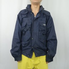 画像2: 90's Lakestream by HODGMAN ナイロンフィッシングジャケット NAVY M (2)
