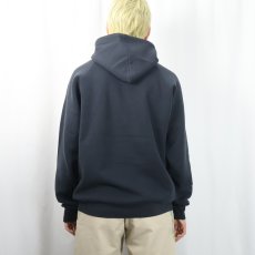 画像3: 90's USA製 "LOS ANGELES RAIDERS" フットボールチーム プリントスウェットフーディー BLACK XL (3)