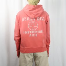 画像3: POLO Ralph Lauren "BEACH DIV. INSTRUCTOR AIDE" パッチ付き スウェットフーディー M (3)
