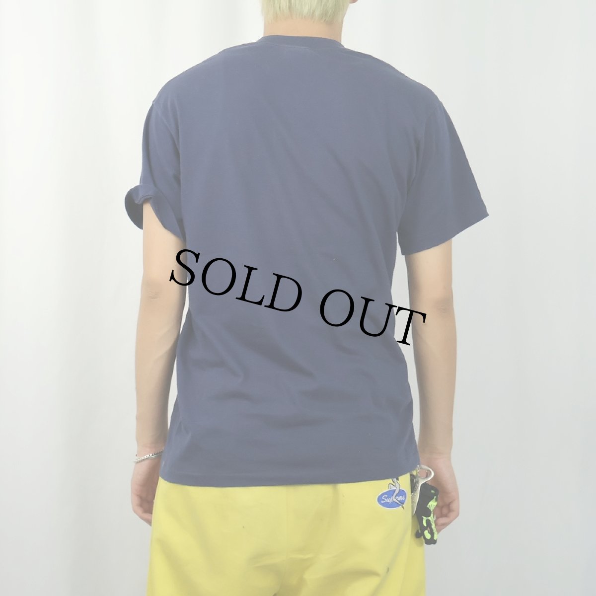 画像3: 80's NIKE 紺タグ USA製 "ATHLETIC DEPT NIKE" プリントTシャツ NAVY L (3)