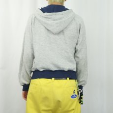 画像3: 80's NIKE 紺タグ サイドライン スウェットジップパーカー M (3)