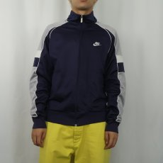 画像2: 90's NIKE 銀タグ 切り替えデザイン トラックジャケット L (2)