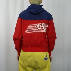 画像4: 70's NIKE USA製 "ATHLETES IN ACTION" 切り替えデザイン ナイロンジップパーカー M (4)