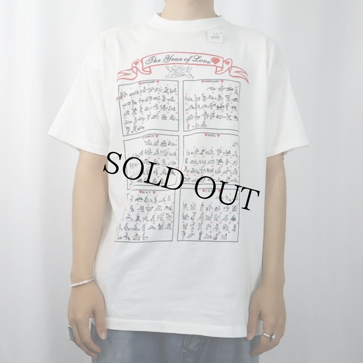 画像3: 90's "The Year of Love" エロプリントTシャツ XL (3)