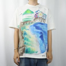 画像3: 90's USA製 "GAVEN" ハンドペイントTシャツ L (3)