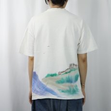 画像4: 90's USA製 "GAVEN" ハンドペイントTシャツ L (4)