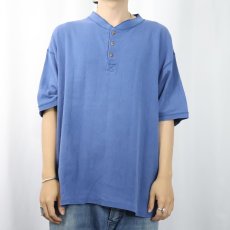 画像2: 80〜90's Eddie Bauer USA製 ヘンリーネックTシャツ L (2)