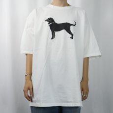 画像2: The Black Dog USA製 犬プリントTシャツ XL (2)