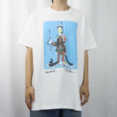 画像2: 90's Will Bullas USA製 "Aquaduck" アートプリントTシャツ XL (2)