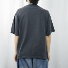 画像3: 90's USA製 レイヤードデザイン 無地Tシャツ BLACK  (3)