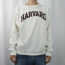 画像2: 80〜90's "HARVARD" プリントラグランスウェット  (2)