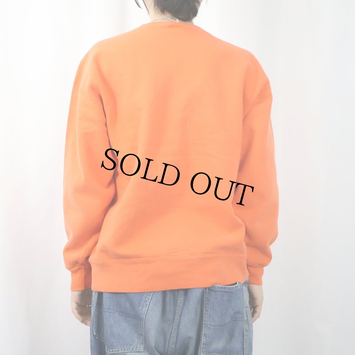 画像3: 80〜90's Champion 青刺繍タグ 中期 USA製 ロゴ刺繍 前Vスウェット XL (3)