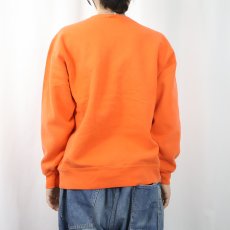 画像3: 80〜90's Champion 青刺繍タグ 中期 USA製 ロゴ刺繍 前Vスウェット XL (3)