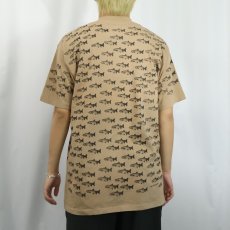 画像3: 90's rel-e-vant products USA製 魚柄 マルチプリントTシャツ L (3)
