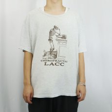 画像2: 90's Champion 青刺繍タグ 後期 "CHIROPRACTIC LACC" 医療学校プリントTシャツ XL (2)