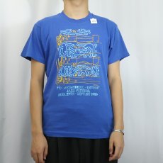 画像3: 80's Keith Haring × Andy Warhol USA製 "Montreux Jazz Festival 1986" フェスティバルプリントTシャツ L (3)