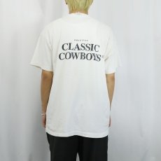 画像4: 90's James McNeill Whistler CANADA製 "CLASSIC COWBOYS" アートパロディプリントTシャツ XL (4)