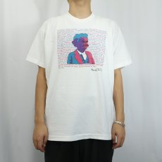 画像2: 90's Mark Twain USA製 小説家 名言プリントTシャツ XL (2)