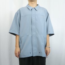 画像2: 90's〜 OAKLEY "SOFTWARE" ポリエステルフルジップシャツ XL (2)