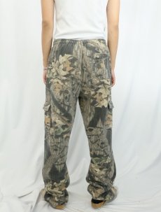 画像3: 90's JERZEES OUTDOORS USA製 "MOSSY OAK" リアルツリーカモ柄 スウェットカーゴパンツ XL (3)