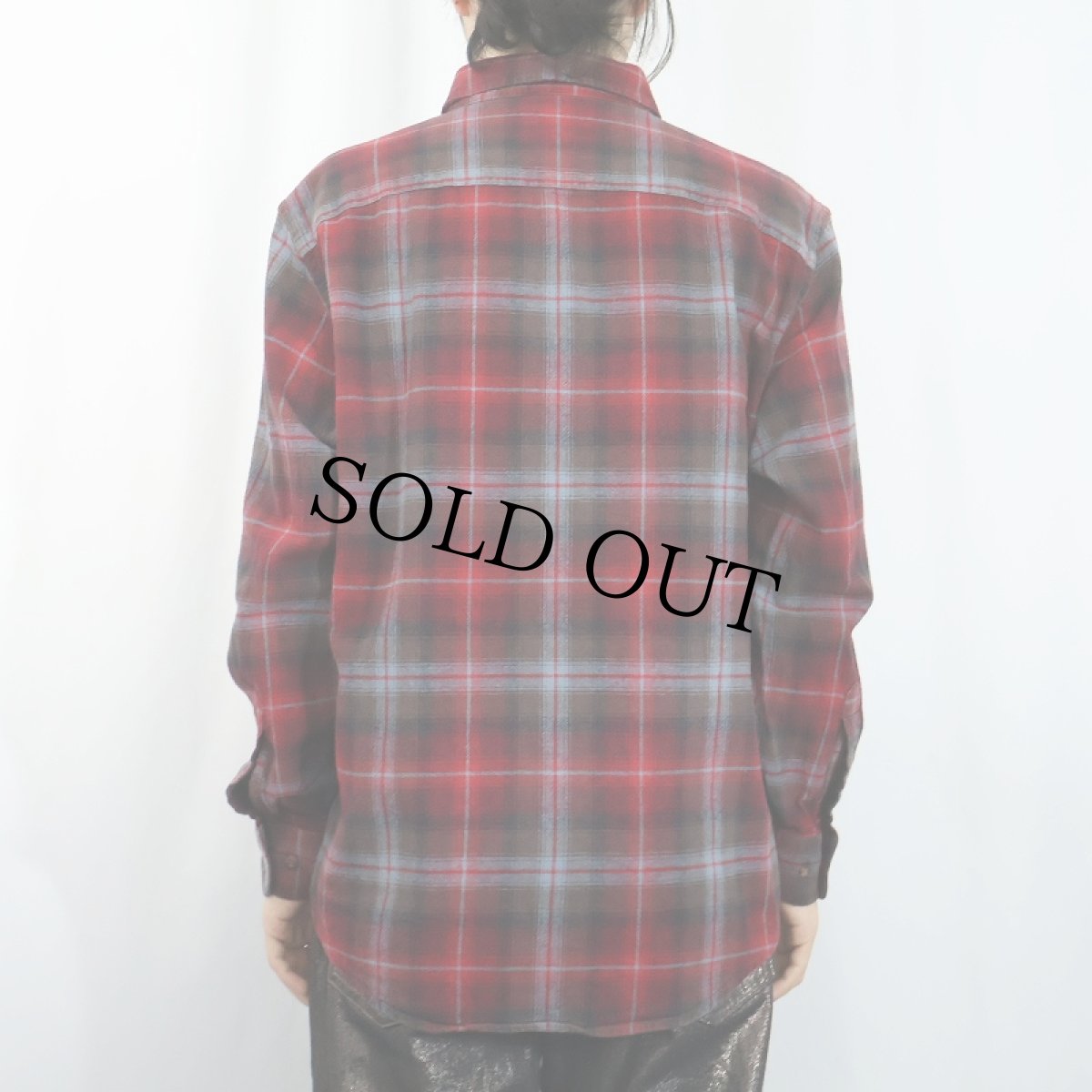 画像3: PENDLETON "MASON" オンブレーチェック柄 コットンボタンダウンシャツ M (3)