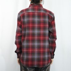 画像3: PENDLETON "MASON" オンブレーチェック柄 コットンボタンダウンシャツ M (3)