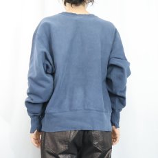 画像3: 90's Champipon 青刺繍タグ 後期 "WARTBURG COLLEGE" プリントスウェット NAVY L (3)