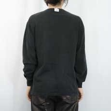 画像3: 90's〜 RUSSELL ATHLETIC 無地ロンT BLACK M (3)