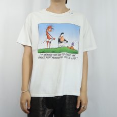 画像2: 90's Berkeley Breathed "OUTLAND" コミックキャラクタープリントTシャツ (2)