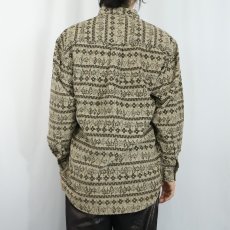 画像3: PENDLETON 総柄 コーデュロイボタンダウンシャツ M (3)