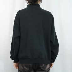 画像3: 90's RUSSELL ATHLETIC USA製 無地フルジップスウェット BLACK L (3)