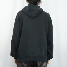 画像3: 90's RUSSELL ATHLETIC USA製 無地スウェットフーディー BLACK XL (3)