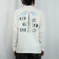 画像4: 90's USA製 ヘンリーネック 偉人プリントロンT L (4)