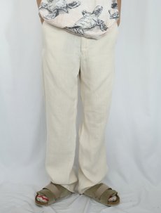 画像2: BANANA REPUBLIC "DAWSON" リネンパンツ W34 (2)