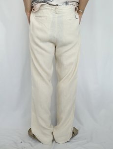 画像3: BANANA REPUBLIC "DAWSON" リネンパンツ W34 (3)