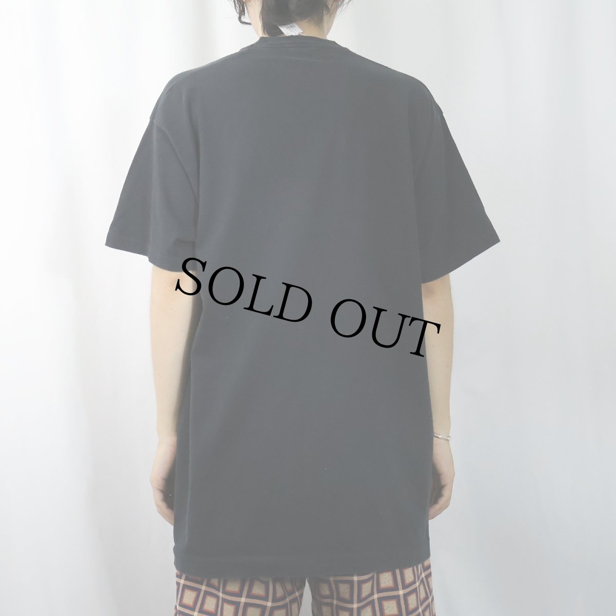 画像3: 90's BVD USA製 無地ポケットTシャツ BLACK XL (3)
