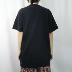 画像3: 90's BVD USA製 無地ポケットTシャツ BLACK XL (3)