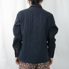 画像3: FILSON "Hyder Quilted Jac-Shirt" コットンキルティングシャツジャケット NAVY S (3)